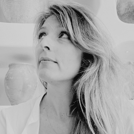 Bettina Rosasco Lindstrøm, founder of Organic Homes, in her architecture studio with a focus on sustainable design.